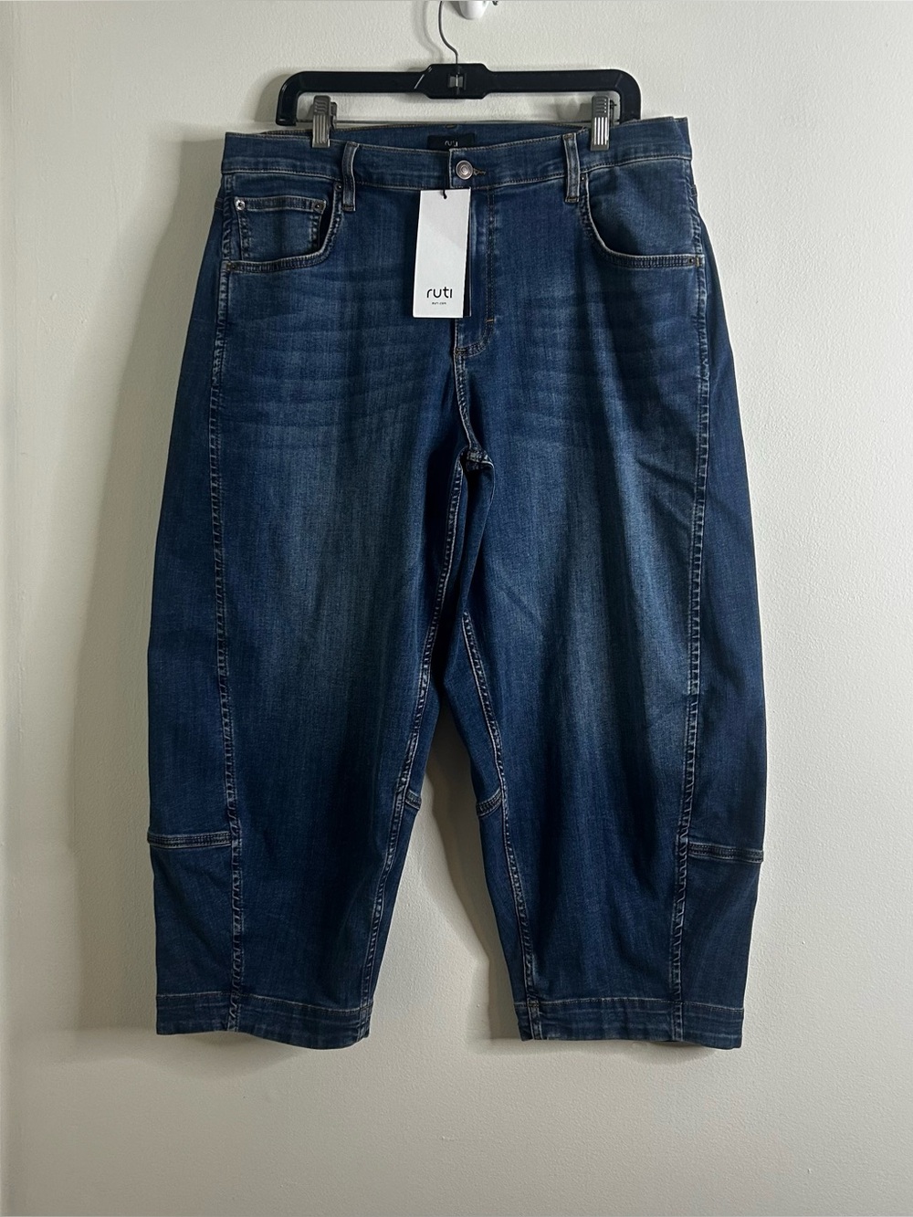 Ruti The Ultimate Barrel Leg Jeans 2.0 Indigo Size 14 Petite NWT